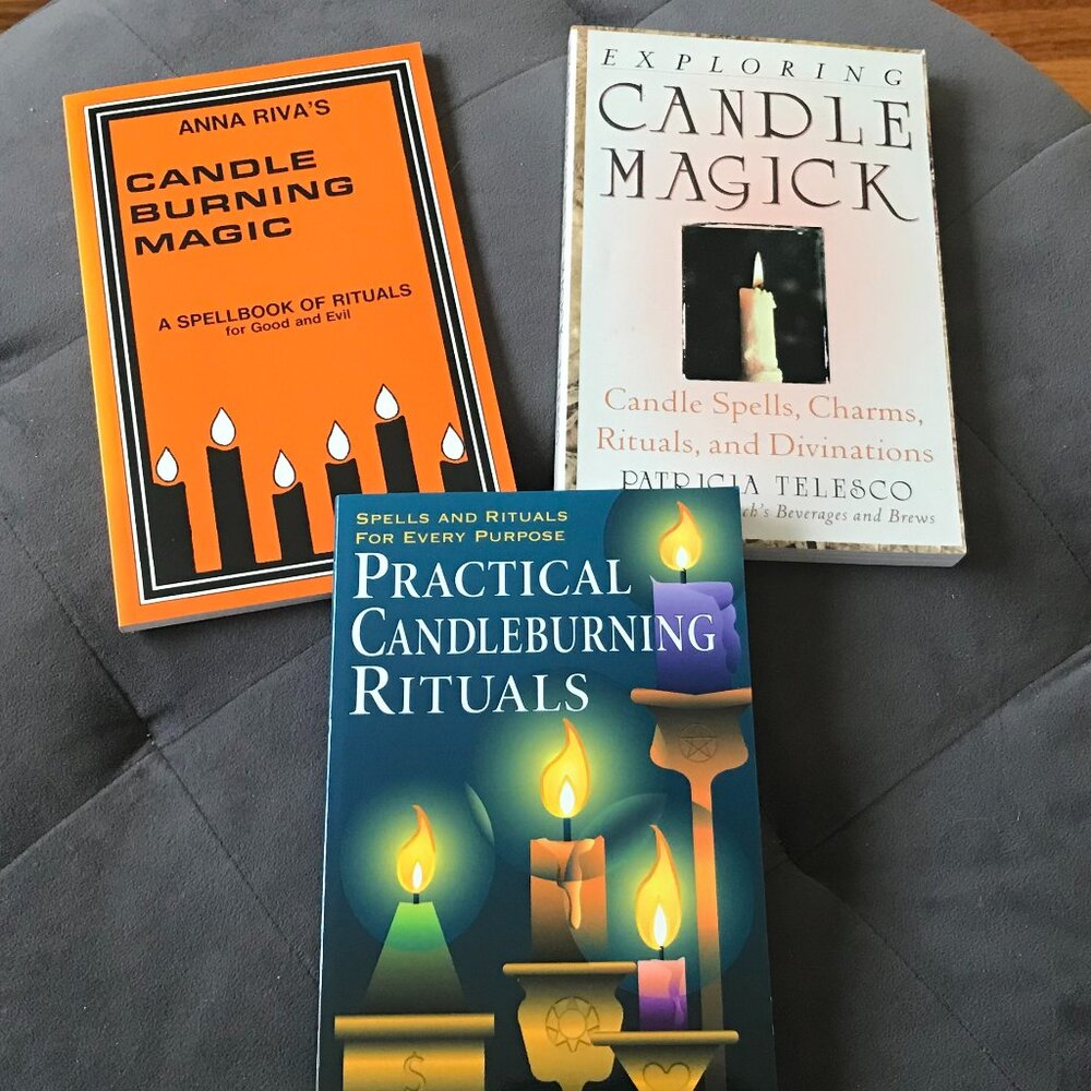 Lot of 3 Books on Candle Magic